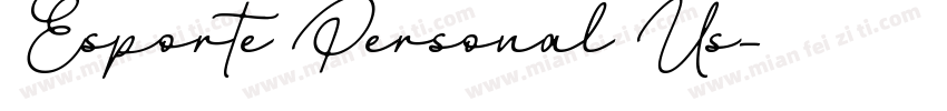 Esporte Personal Us字体转换